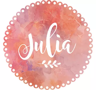 Autocollant nom personnalisé marbre - TenStickers