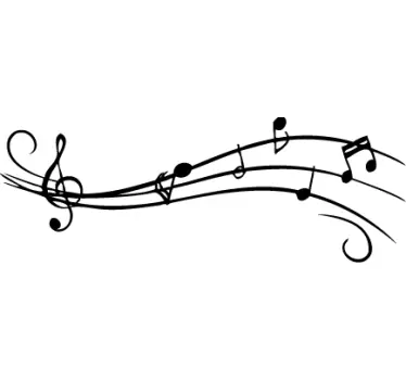 Sticker partition musicale - TenStickers