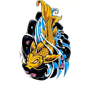 Sticker poisson Koi - TenStickers