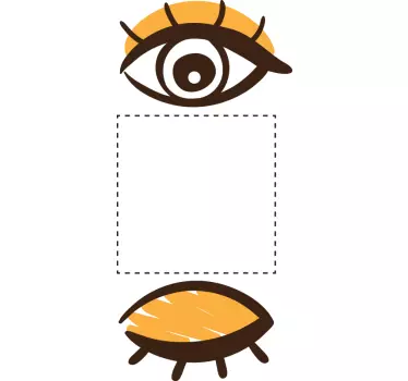 Sticker pour interrupteur yeux - TenStickers