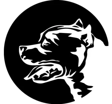 Autocollant voiture american staff terrier - TenStickers