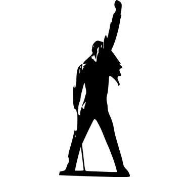 Sticker Mural ombre Freddie Mercury - TenStickers