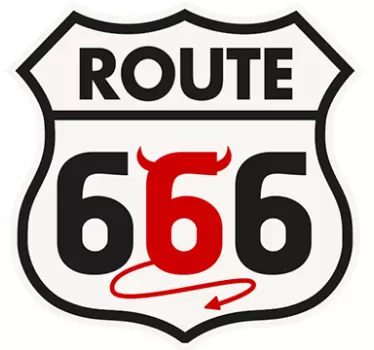 Sticker route 666 - TenStickers
