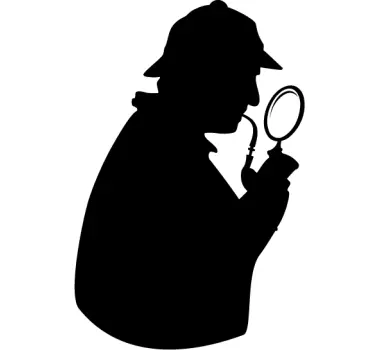 Sticker Sherlock Holmes - TenStickers
