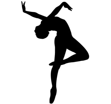Sticker silhouette ballerine - TenStickers