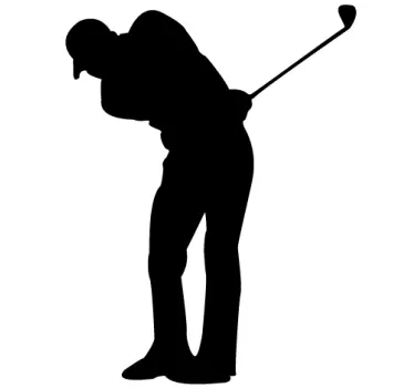 Sticker silhouette golf - TenStickers