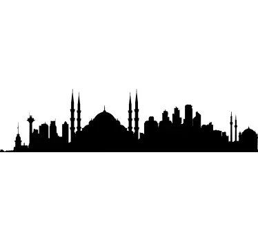 Sticker skyline Istanbul - TenStickers
