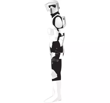 Sticker soldat blanc - TenStickers