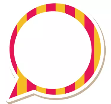 Sticker soldes design bulle de dialogue - TenStickers