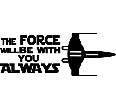 Sticker Star Wars the force - TenStickers