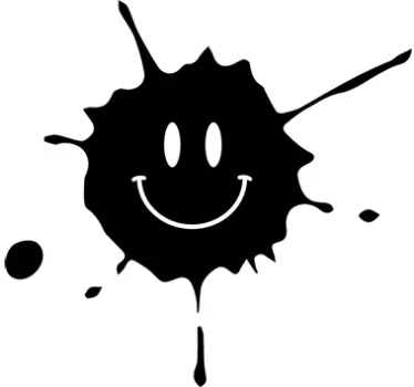 Sticker tâche visage heureux - TenStickers