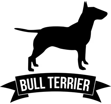 sticker texte bull terrier - TenStickers