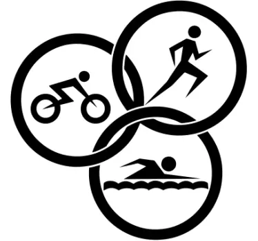 Sticker triathlon cercles - TenStickers