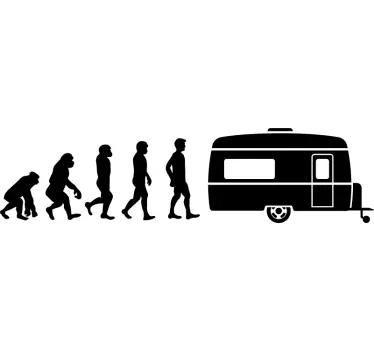 Stickers Monde Évolution de la Caravane - TenStickers
