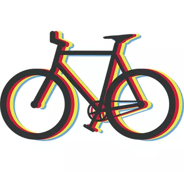 Sticker vélo coloré - TenStickers