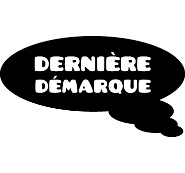 Sticker vitrine dernière démarque - TenStickers