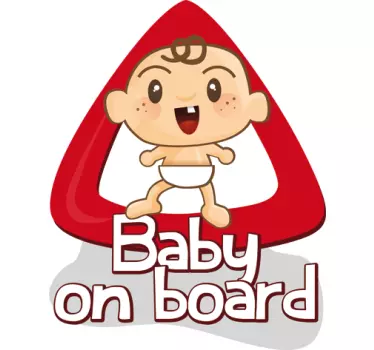 Sticker voiture baby on board - TenStickers