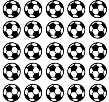 Stickers muraux ballons de foot - TenStickers