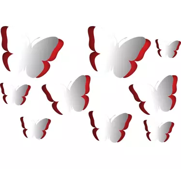 Stickers papillons 3D - TenStickers