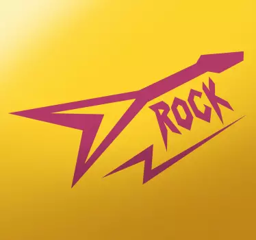 Sticker rock style années 80 - TenStickers