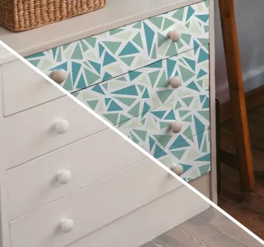 Adhésif meuble mosaïque retro - TenStickers