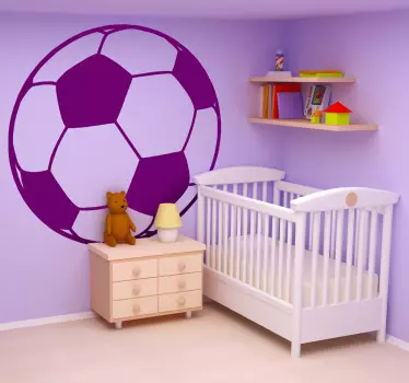 Sticker foot ballon mur - TenStickers