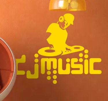 Sticker décoratif DJ music - TenStickers