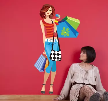 Sticker printemps shopping - TenStickers