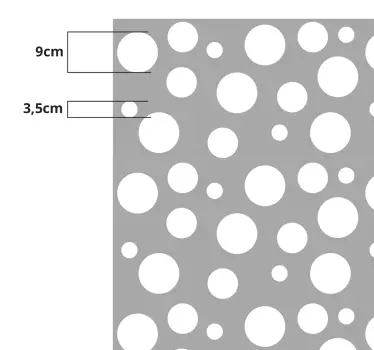 Sticker vitre cercles translucide - TenStickers