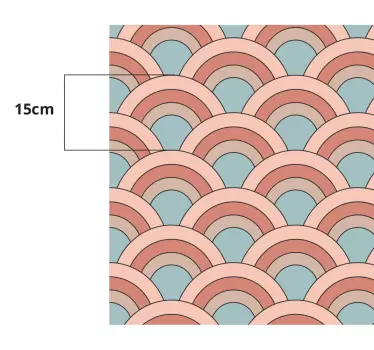 Adhésif meuble motif géométrique coloré - TenStickers