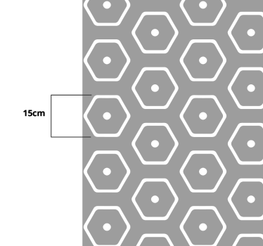 Revetement Adhesif pour Meuble Hexagones - TenStickers
