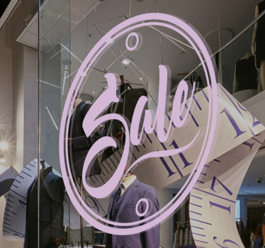 Sticker soldes lettrage autocollant royaume-uni - TenStickers