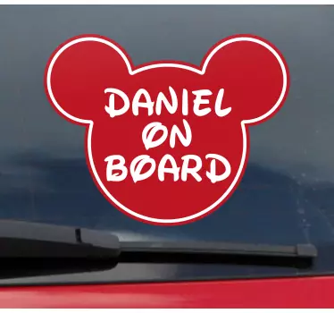 Autocollant Bébé à Bord Dessin animé bébé à bord - TenStickers