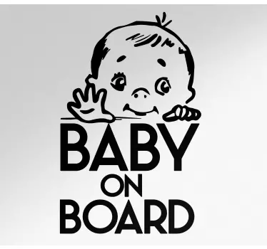 Autocollant Bébé à Bord Enfant souriant mignon - TenStickers