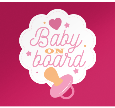 Autocollant bébé à bord panneau de voyage bébé - TenStickers