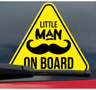 Autocollant bébé à bord petit bonhomme - TenStickers