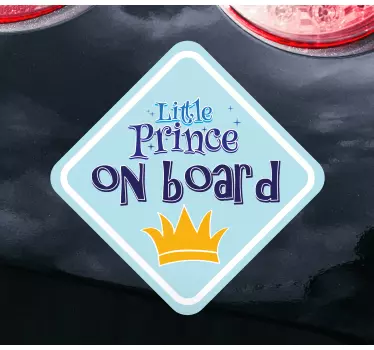 Autocollant bébé à bord petit prince - TenStickers