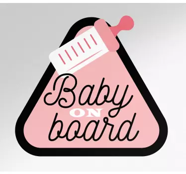 Autocollant bébé à bord rappel de sécurité bébé - TenStickers