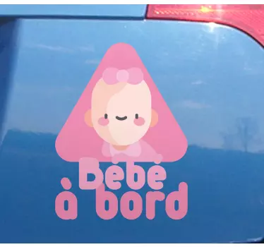 Autocollant bébé à bord style adorable enfant - TenStickers