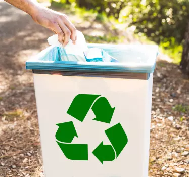 Sticker pour usine signalisation recyclage - TenStickers