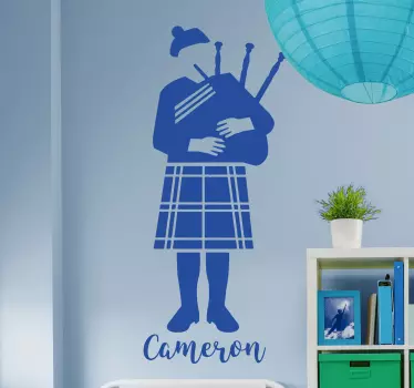 Autocollant mural cornemuse - TenStickers