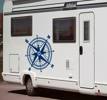 Sticker pour camping-car boussole - TenStickers