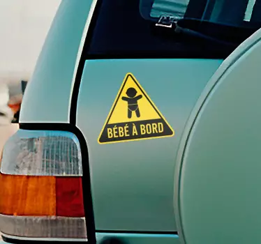 Autocollant voiture signal bébé à bord - TenStickers