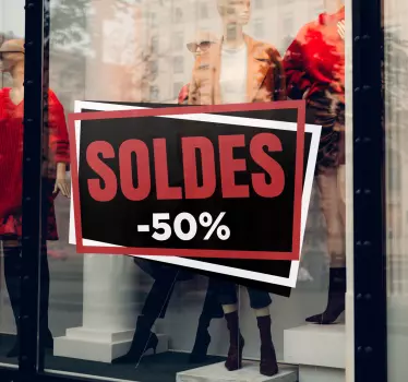 Sticker soldes promo moderne - TenStickers