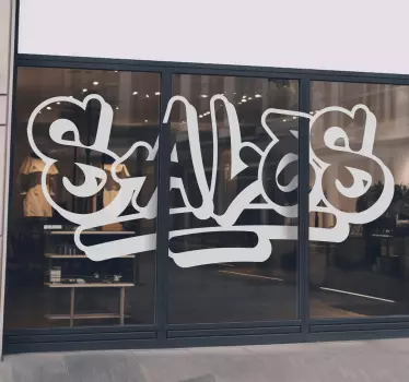 Sticker soldes style de graffitis - TenStickers