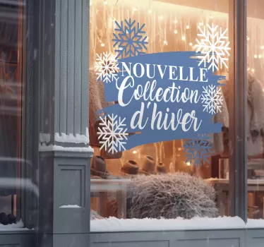 Sticker vitre nouvelle collection d'hiver - TenStickers