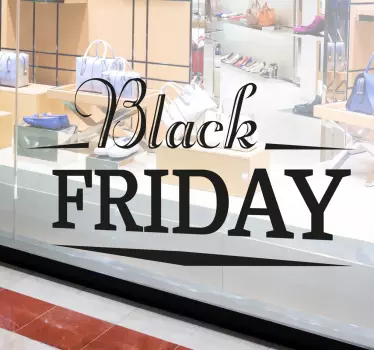 Sticker Black Friday style classe - TenStickers