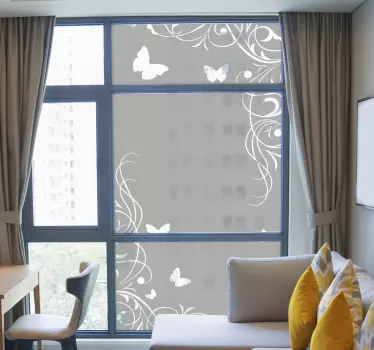 Autocollant fenêtre papillons - TenStickers