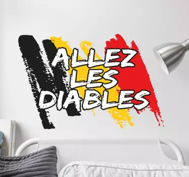 Sticker allez les diables - TenStickers
