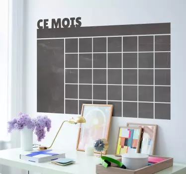 Sticker ardoise ce mois - TenStickers